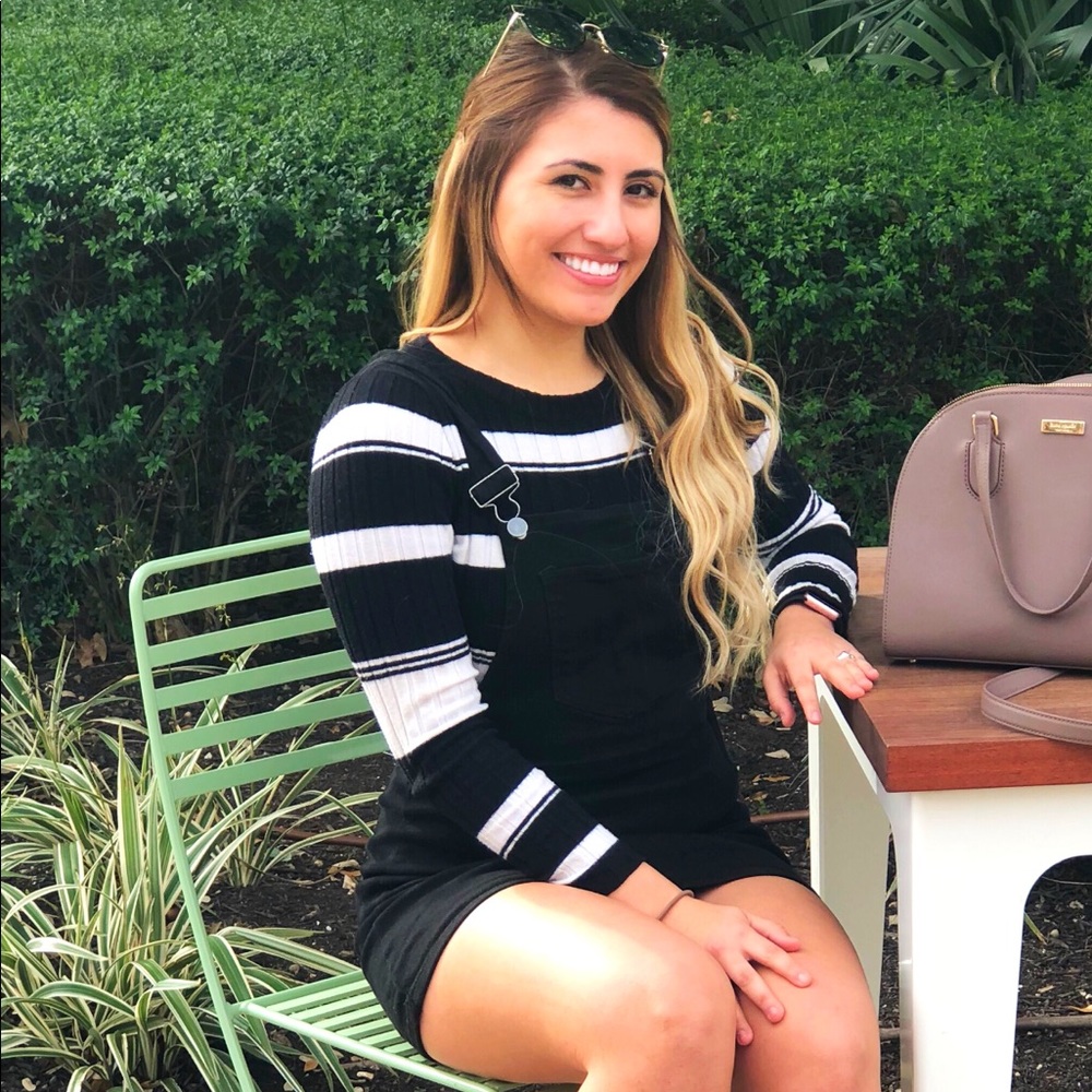 Black skirt overall